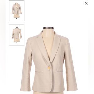 Ann Taylor Suit Blazer Jacket Tan